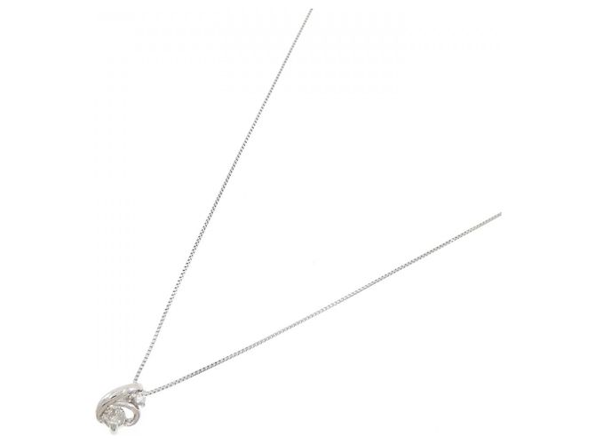 Autre Marque Collana di Diamanti Pt900 Pt850 Argento - vista 2