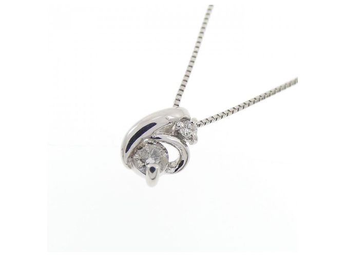 Autre Marque Collana di Diamanti Pt900 Pt850 Argento - vista 3