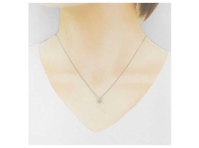 Autre Marque Collana di Diamanti Pt900 Pt850 Argento - vista 6