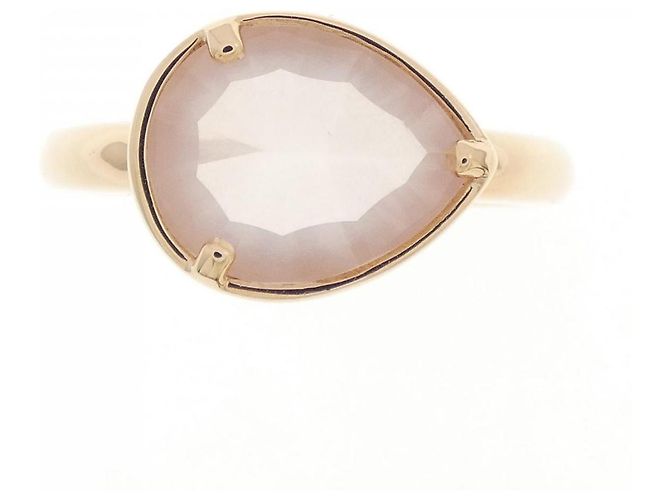 Autre Marque Anello Veretta Ottavia Au750 Rose Quartz Rosa - vista 2