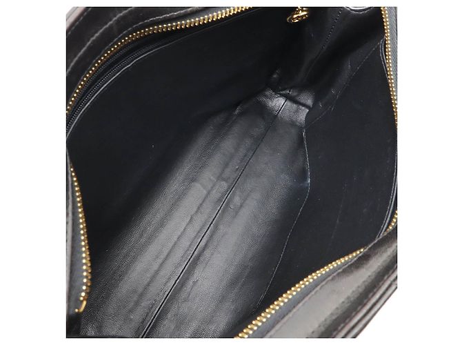 Timeless Bolsa Tote 2way em pele de cordeiro Chanel Preto - vista 6