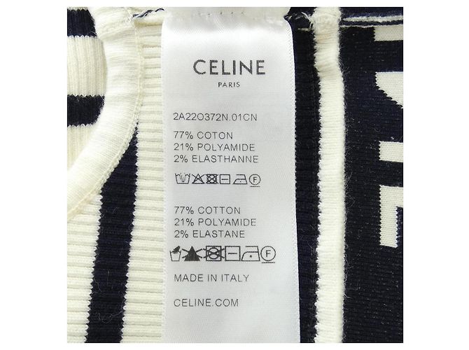 Céline Top deportivo Celine Negro Blanco - vista 3