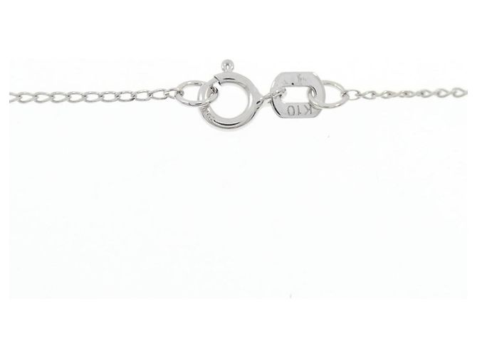 Autre Marque Collana a Cuore in Diamanti e Oro Bianco K10 Argento - vista 5