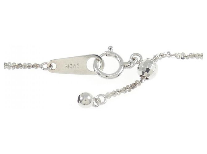 Autre Marque Collana con Croce in Diamanti in Oro Bianco Au750 Argento - vista 5