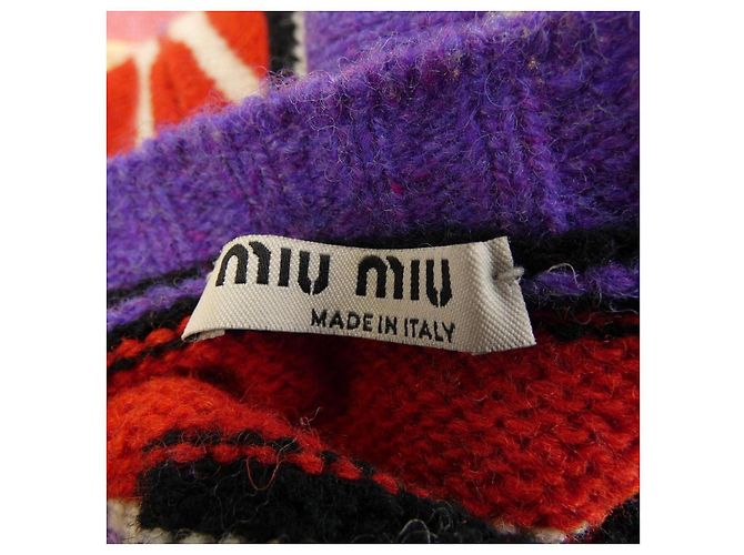 Top in maglia Miu Miu Rosso - vista 4