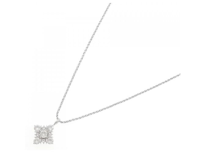 Autre Marque Collana in oro bianco Au750 e diamanti Argento - vista 2