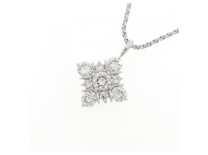 Autre Marque Collana in oro bianco Au750 e diamanti Argento - vista 3