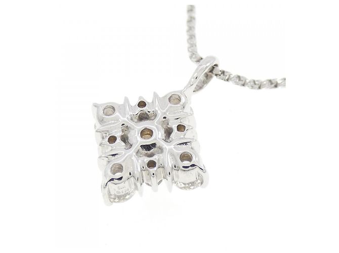 Autre Marque Collana in oro bianco Au750 e diamanti Argento - vista 4