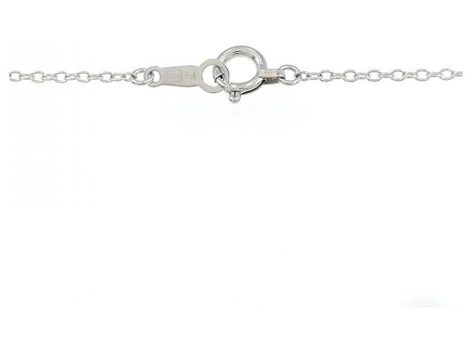 Autre Marque Collana Croce con Diamanti Pt850 Argento - vista 5
