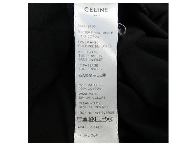 Céline CELINE T-shirt in cotone Nero - vista 3