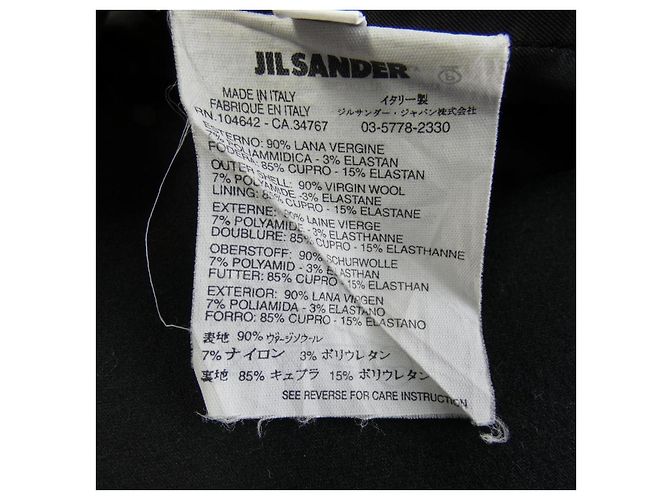 Gonna Jil Sander Nero - vista 3