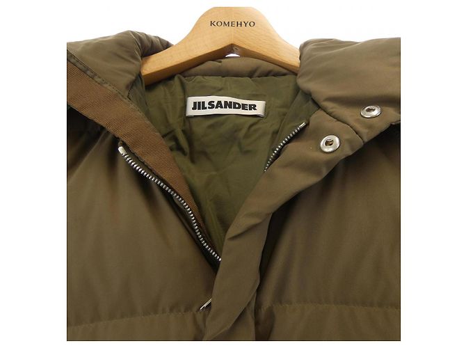 Casaco de plumas Jil Sander Verde Caqui - vista 5