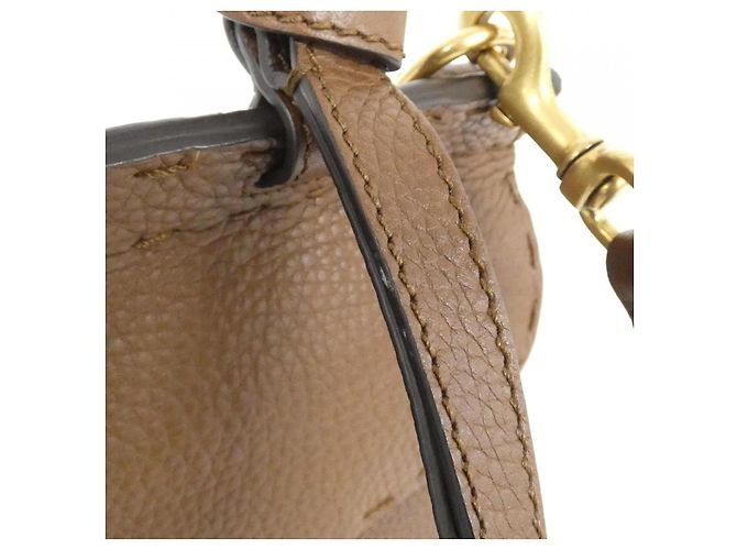Borsa a tracolla in pelle Gucci GG MARMONT Marrone - vista 6