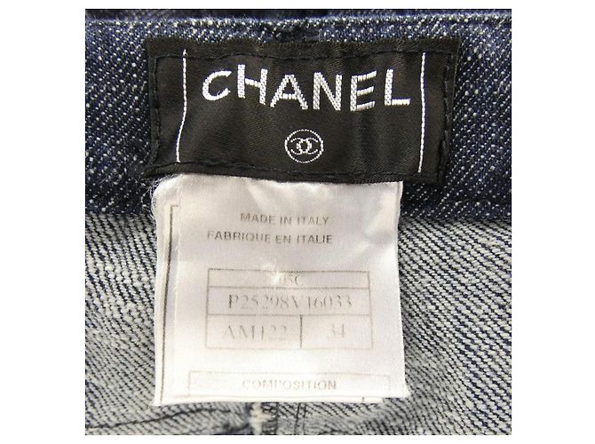 Timeless Chanel Denim Jeans Blau Marineblau - Ansicht 4