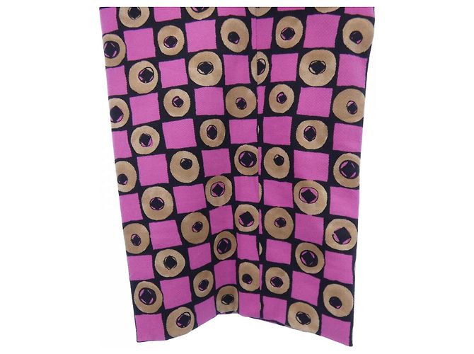 Calças Cropped Prada Preto Rosa Bege - vista 2