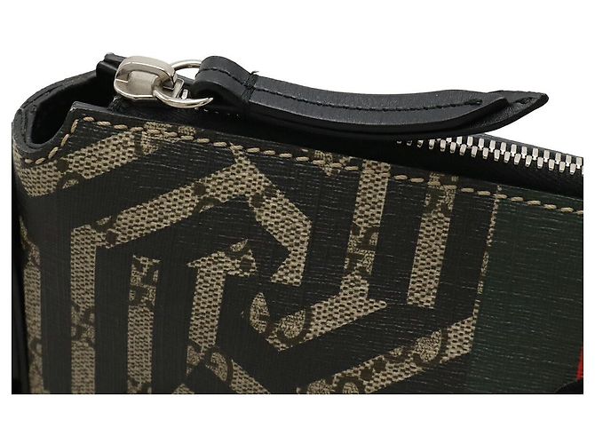 Borsa a tracolla Gucci GG Kaleido GG Supreme in PVC Nero Rosso Beige Verde - vista 5