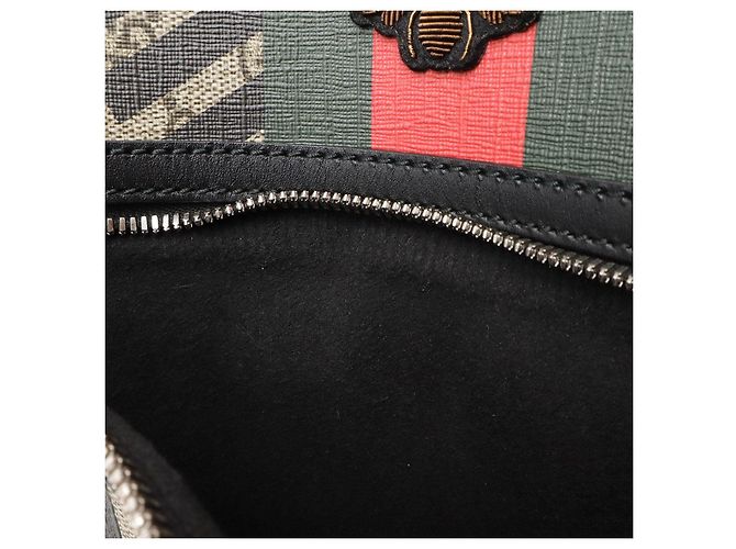 Borsa a tracolla Gucci GG Kaleido GG Supreme in PVC Nero Rosso Beige Verde - vista 9
