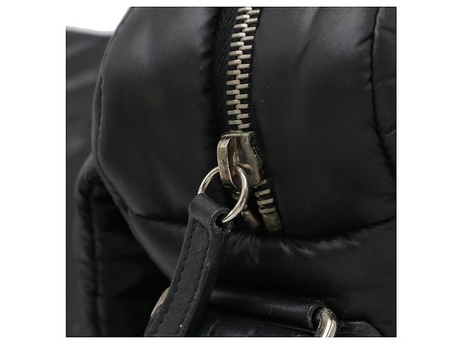Borsa Messenger Chanel Coco Cocoon Matelasse in nylon e pelle Nero - vista 6