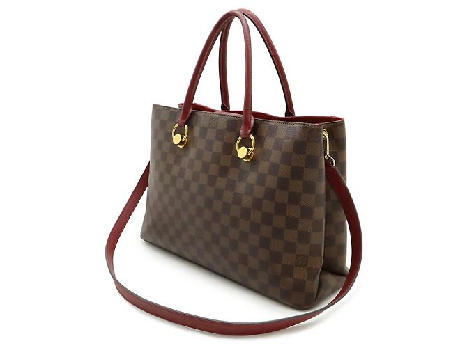 Borsa 2way Louis Vuitton LV Riverside Damier Marrone - vista 2