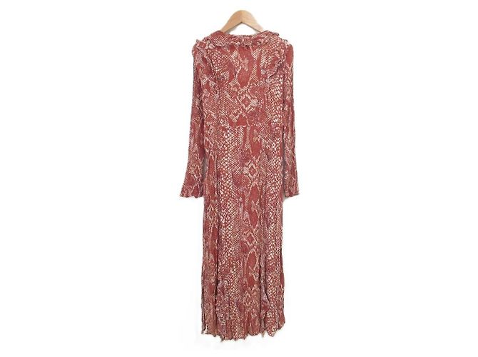 Autre Marque All Saints LIANA WAIMEA KLEID Chiffon-Kleid Rot - Ansicht 2