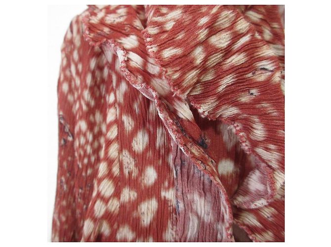 Autre Marque All Saints LIANA WAIMEA KLEID Chiffon-Kleid Rot - Ansicht 3