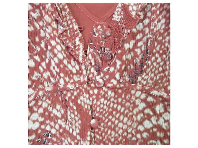 Autre Marque All Saints LIANA WAIMEA KLEID Chiffon-Kleid Rot - Ansicht 4