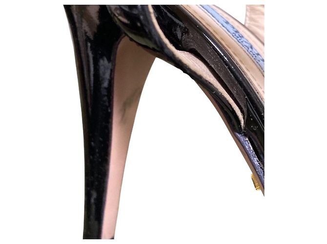 Sandali in vernice Prada Nero - vista 11