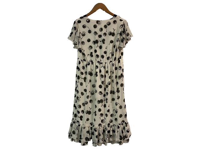 Autre Marque Vestido con estampado de frutas INGEBORG Blanco - vista 2