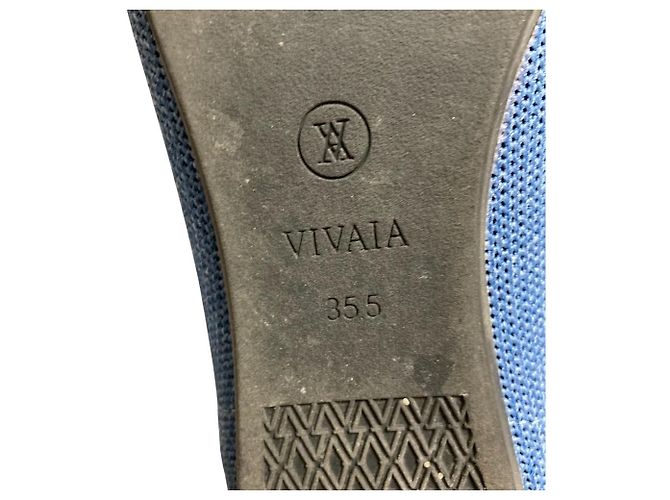 Autre Marque Sapatilhas Vivaia MICHELLE de bico de bico e laço Azul - vista 9