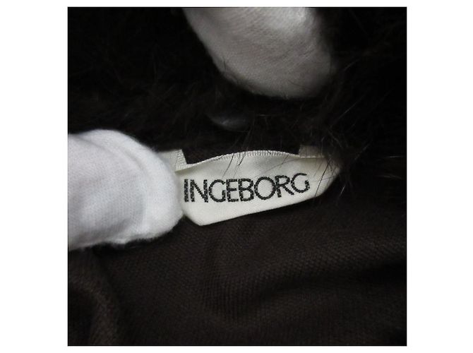Autre Marque Chaqueta de piel de terciopelo Ingeborg Castaño - vista 14
