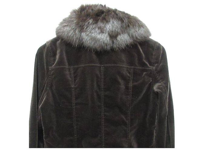 Autre Marque Chaqueta de piel de terciopelo Ingeborg Castaño - vista 5