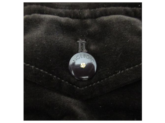 Autre Marque Chaqueta de piel de terciopelo Ingeborg Castaño - vista 8