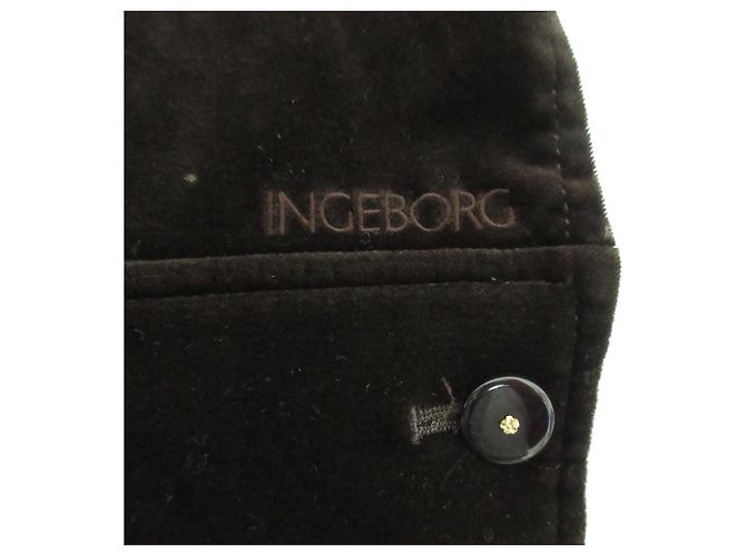 Autre Marque Chaqueta de piel de terciopelo Ingeborg Castaño - vista 9