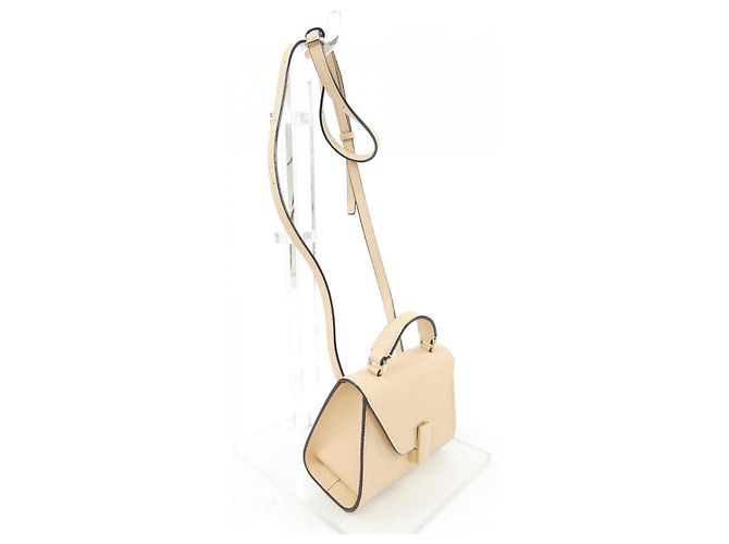 Valextra ISIDE BELT Borsa a tracolla in vitello morbido Beige - vista 2
