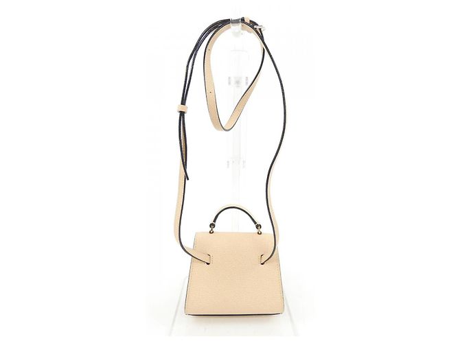Valextra ISIDE BELT Borsa a tracolla in vitello morbido Beige - vista 3