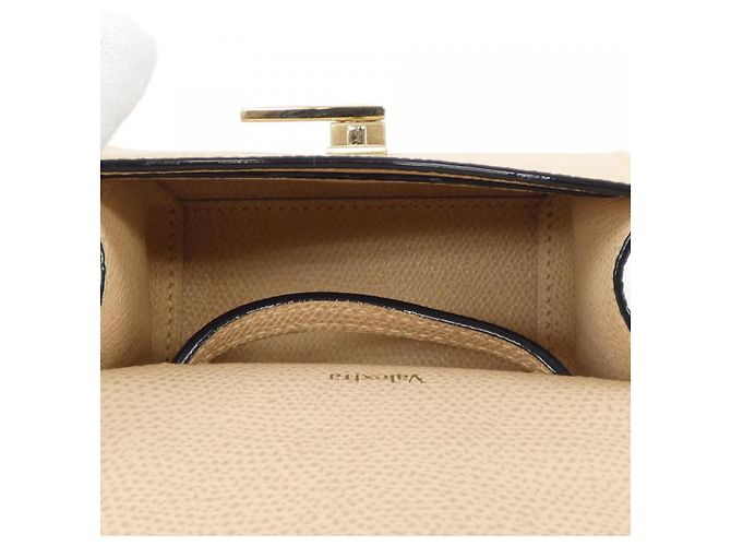Valextra ISIDE BELT Borsa a tracolla in vitello morbido Beige - vista 6
