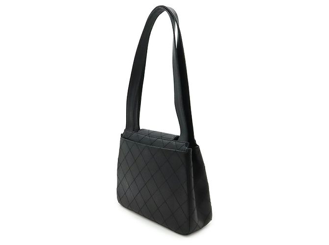 Borsa a tracolla 2way in pelle Chanel 2.55 Nero - vista 2