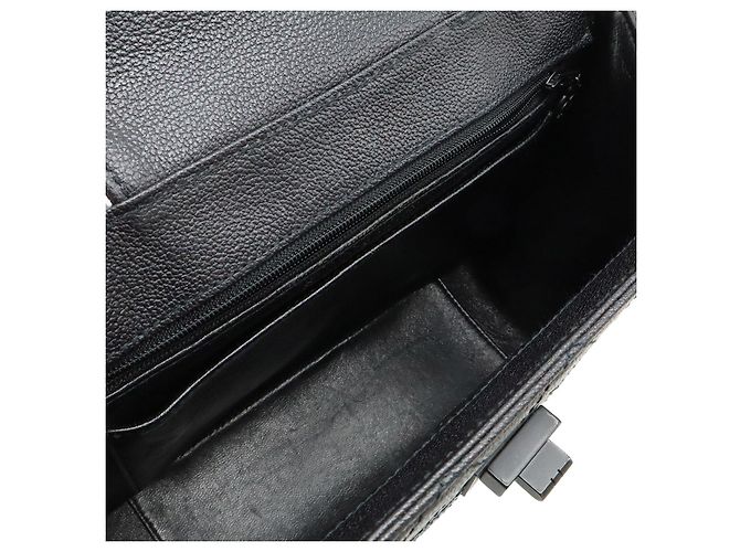 Borsa a tracolla 2way in pelle Chanel 2.55 Nero - vista 8
