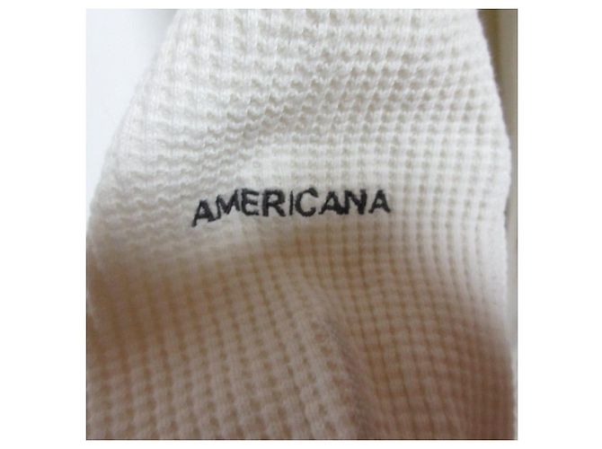 Autre Marque Camiseta de algodón AMERICANA Official Name Blanco Blanco roto - vista 4
