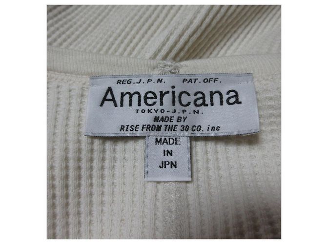 Autre Marque Camiseta de algodón AMERICANA Official Name Blanco Blanco roto - vista 5