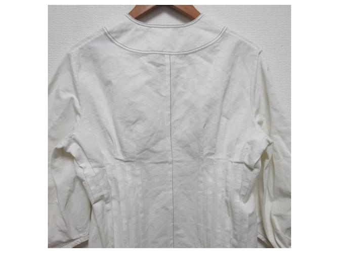 Camicetta Jil Sander con mezza zip Bianco Bianco sporco - vista 3
