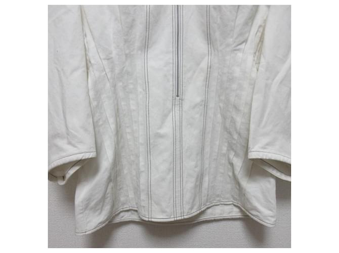 Camicetta Jil Sander con mezza zip Bianco Bianco sporco - vista 5