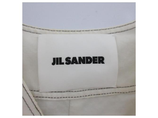 Camicetta Jil Sander con mezza zip Bianco Bianco sporco - vista 7