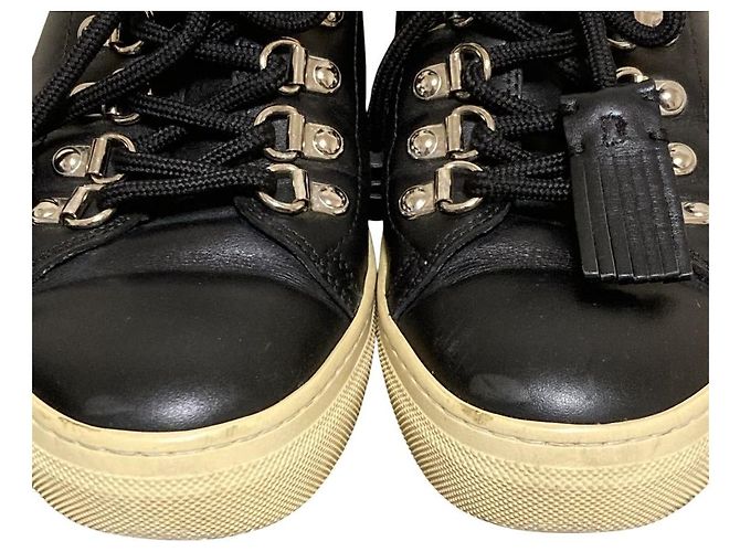 Sneakers con lacci e nappe in pelle Tod's Nero - vista 8