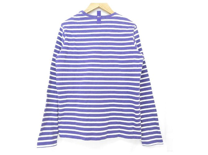 MARC JACOBS Gestreiftes Langarmshirt Cut and Sewn Lila - Ansicht 2