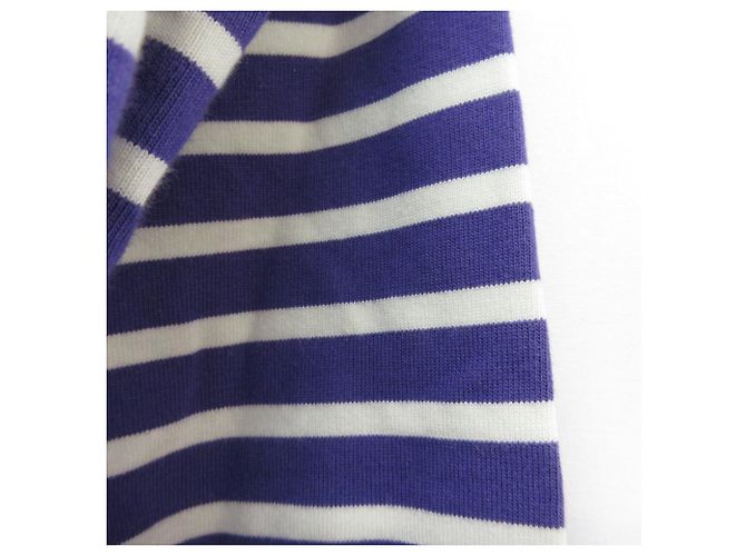 MARC JACOBS Gestreiftes Langarmshirt Cut and Sewn Lila - Ansicht 3