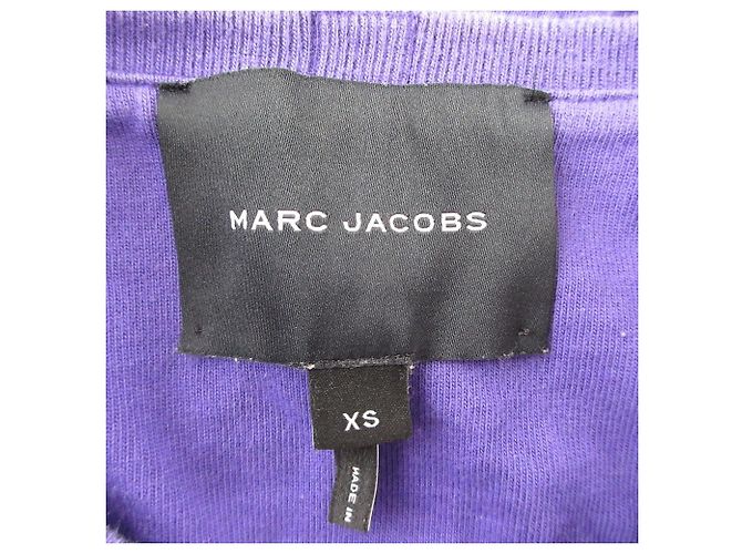 MARC JACOBS Gestreiftes Langarmshirt Cut and Sewn Lila - Ansicht 4