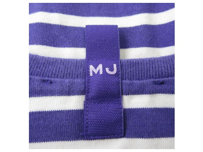 MARC JACOBS Gestreiftes Langarmshirt Cut and Sewn Lila - Ansicht 5
