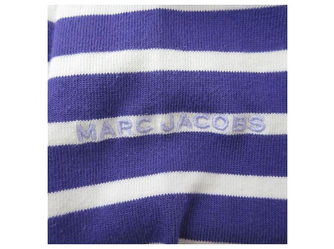 MARC JACOBS Gestreiftes Langarmshirt Cut and Sewn Lila - Ansicht 7