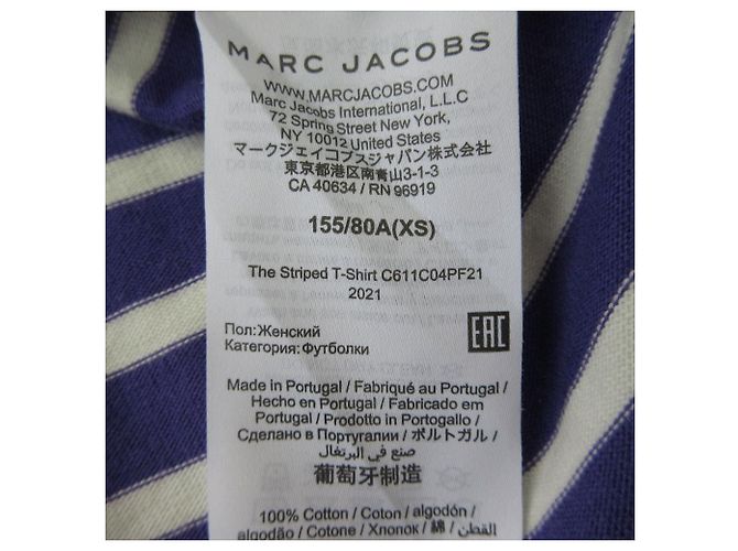 MARC JACOBS Gestreiftes Langarmshirt Cut and Sewn Lila - Ansicht 8